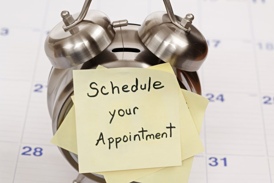 Appointment Reminder for maintenance service
